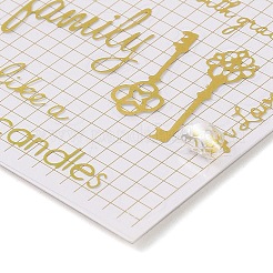 Heiße selbstklebende Aufkleber aus Goldfolienpapier&nbsp;LS-DIY-K076-01C