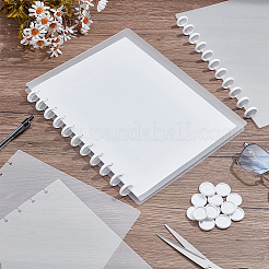 6 funda rectangular de plástico PP para agenda o cuaderno&nbsp;AJEW-NB0009-36A