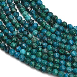 Perline Chrysocolla naturale fili&nbsp;GG-CBA77FB-B12-3mm