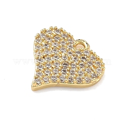 Pendentifs avec zircon cubiques à micro-pavés en laiton&nbsp;KK-C254-05E-G