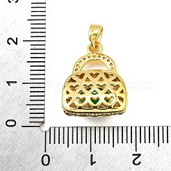 Pendentifs en laiton zircon cubique transparent&nbsp;KK-R227-06G