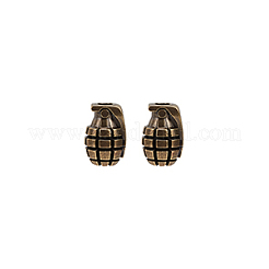 2 Stück Outdoor-EDC-Werkzeug Messing Fallschirmseil europäische Perlen&nbsp;FIND-FG0003-75
