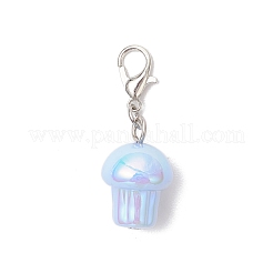 Colgantes de hongo acrílico con baño UV&nbsp;HJEW-JM03393