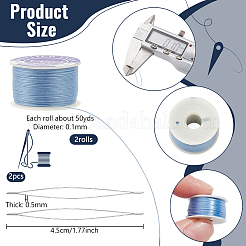 2 Rolle spezialbeschichteter Polyester-Perlenfaden&nbsp;OCOR-NB0002-06G