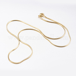 Messing Schlangenkette Halsketten&nbsp;X-MAK-L009-01G