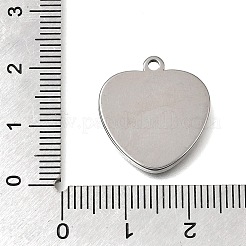 Pendentifs cabochons en acier inoxydable 304&nbsp;STAS-F365-01C-P