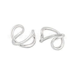 Gestellplattierte Manschettenohrringe aus Messing für Damen&nbsp;EJEW-P278-01P