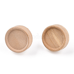 Boucles d'oreilles à tige en bois d'érable naturel avec tige en acier inoxydable 316&nbsp;WOOD-N016-02