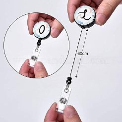 4 Stück 4 Stile ABS-Kunststoff einziehbare Ausweisrolle&nbsp;AJEW-FG0001-37A