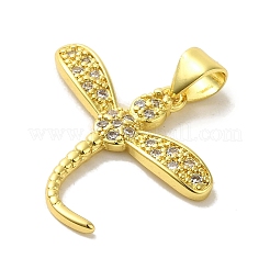 Ottone micro spianare pendenti zirconi&nbsp;KK-Z042-04G-01