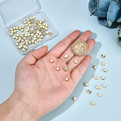 90 Stück Messingperlen im 6-Stil&nbsp;KK-BC0007-54