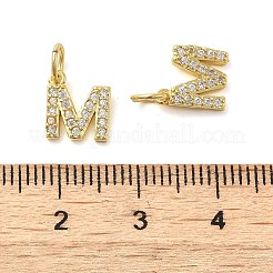 Pendentifs avec zircon cubiques à micro-pavés en laiton&nbsp;KK-M273-02G-M