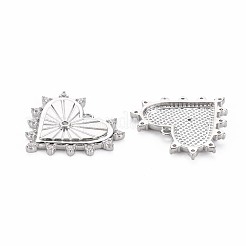 Pendentifs en laiton zircon cubique transparent&nbsp;KK-S356-700