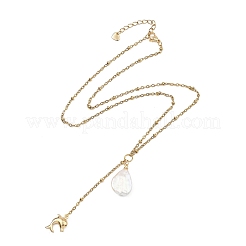 Collana con ciondolo a forma di animale marino in acciaio inossidabile 304&nbsp;NJEW-JN06049-02