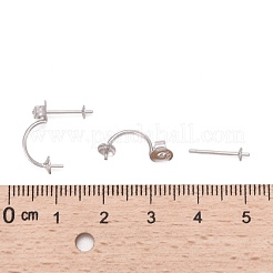 925 accesorio para pendientes de plata de ley chapado en rodio antideslustre&nbsp;STER-M089-08