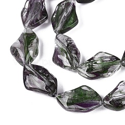 Chapelets de perles vernissées manuelles&nbsp;LA-N046-02B