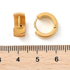 Orecchini a cerchio in acciaio inossidabile 304 effetto lucidatura&nbsp;EJEW-M001-29A-G