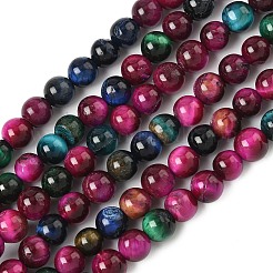 Brins de perles en œil de tigre naturel de qualité ab&nbsp;G-F591-18-6mm-06