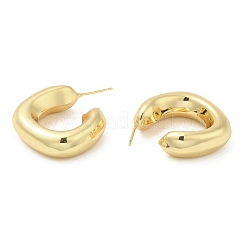 Ohrstecker aus Messing mit Zahnstangenbeschichtung&nbsp;EJEW-F324-01G