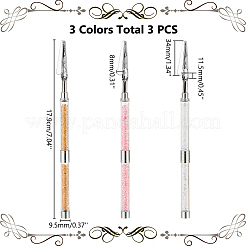 3 Stück 3 Farben Eisen-Alligator-Memoclips&nbsp;AJEW-WR0002-29