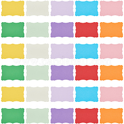 50 tarjeta de felicitación en blanco de papel para manualidades de 10 colores&nbsp;AJEW-CP0010-26B