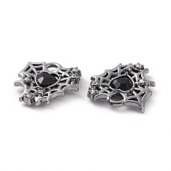 Pendenti in vetro in lega di placcatura a cremagliera&nbsp;FIND-I037-37B