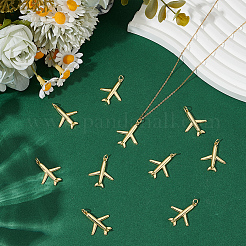 10pcs pendentifs en laiton de placage en rack&nbsp;KK-ME0001-49