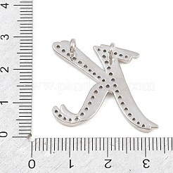 Pendentifs en laiton zircon cubique transparent&nbsp;CU-CBA8481-01P-K