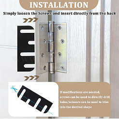 Spessori per cerniere delle porte in plastica&nbsp;FIND-WH0173-519A