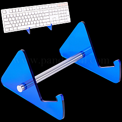 1-stufiger Acryl-Tastaturständer mit platinbeschichteten Eisenstützen&nbsp;ODIS-WH20015-06D-03