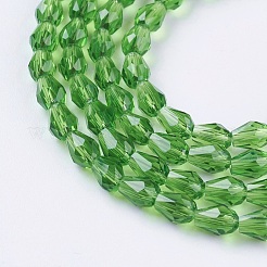 Sfaccettate perle di vetro fili&nbsp;GLAA-A036-F21