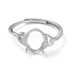 Verstellbare 925 Sterling Silber Ring Komponenten&nbsp;STER-K179-02P