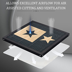 Wabenlaserbett aus Eisen&nbsp;DIY-WH0430-181