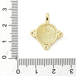 Pendentifs en laiton zircon cubique pavé&nbsp;KK-Z120-53G