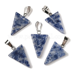 Pendenti con diaspro blu naturale&nbsp;G-B127-04P-04