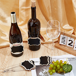 Mini hölzerne hängende Tafel&nbsp;HJEW-DR00240