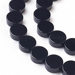 Natürliche schwarze Onyxperlenstränge&nbsp;G-K282-04A