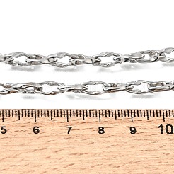 Colliers à maillons ovales torsadés en acier inoxydable 304 de 5 mm pour hommes et femmes&nbsp;SA-CBAB767-18B-P
