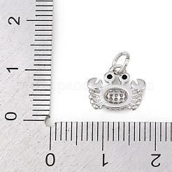 Ciondoli in ottone zirconi chiari micro pavé&nbsp;KK-G544-02P-02