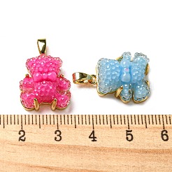Ciondoli di resina druzy&nbsp;RESI-G086-04G