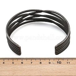 Brazaletes huecos de acero inoxidable quirúrgico 316&nbsp;BJEW-C125-04AS