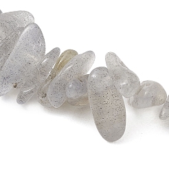 Braccialetti elastici con perline di labradorite naturale per uomo e donna&nbsp;BJEW-JB12086-02