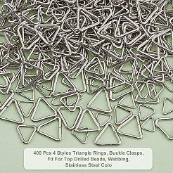400 stücke 4 arten dreieck ringe&nbsp;STAS-CA0001-35