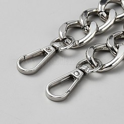 Correas para bolsos con cadena de aluminio retorcida&nbsp;DIY-WH20013-37A-P
