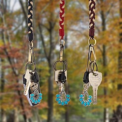 3 stücke boho makramee armband schlüsselbund keying&nbsp;KEYC-SW00004-08
