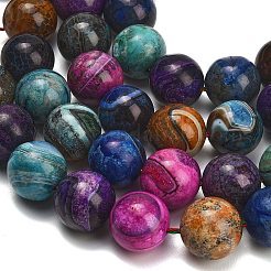 Chapelets de perles veines de dragon en agate naturelle&nbsp;GG-L001-L01-02G
