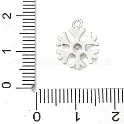 Weihnachtsanhänger aus Messing mit klarem Zirkonia-Pavé&nbsp;KK-G548-04P