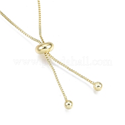 Messingkastenketten-Gleitarmbandherstellung mit winzigen Kugelanhängern&nbsp;BJEW-N021-02