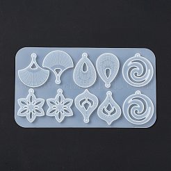 DIY Vortex & Teardrop & Flower & Fan Anhänger Silikonformen&nbsp;LS-SIMO-H008-03