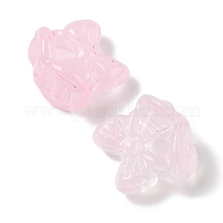 Perles de verre transparentes peintes en aérosol&nbsp;GLAA-Z011-06J